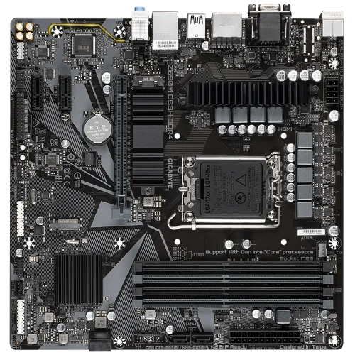 Материнская плата Gigabyte OEM Z690M DS3H DDR4, Socket 1700, Intel®Z690, 4xDDR4-3200, D-SUB+HDMI+DP+DP, 1xPCI-Ex16, 2xPCI-Ex1, 4xSATA3(RAID 0/ 1/ 5/ 10), 2xM.2, 8Ch Audio, 2,5GbLan, (2+4)xUSB2.0, (3+2)xUSB3.2, (1 (Z690M DS3H DDR4||OEM) фото 2