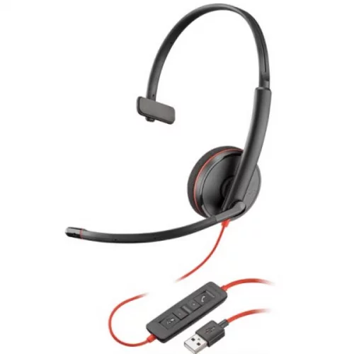 Гарнитура Poly Blackwire C3210, wired, mono, USB-A (209744-201)