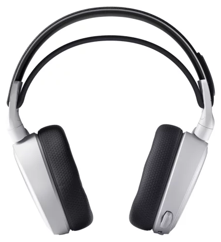Наушники с микрофоном Steelseries Arctis 7+ белый/черный мониторные Radio оголовье (61461) фото 5