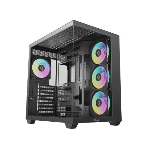 Корпус Компьютер без блока питания/ Case Ocypus Gamma C74 BK ARGB, Midi-Tower, TG, 4x120mm ARGB, 2xUSB-A 3.0 + 1xUSB-C 3.1, ATX, mATX, mITX Black (GAMMA-C74-BKD400XX-GL)