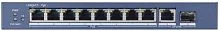 Коммутатор Hikvision DS-3E0510P-E(B) 9x1Гбит/с 1SFP 8PoE+ 110W неуправляемый