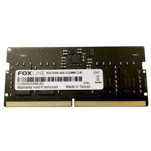 Память оперативная/ Foxline SODIMM 8GB 5600 DDR5 CL 46 (FL5600D5S46-8G)