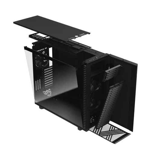 Корпус ПК без блока питания/ Case Fractal Design Define 7 XL TG Dark Tint, Full-Tower, 3x140mm, 2xUSB-A 2.0 + 2xUSB-A 3.2 + 1xUSB 3.2 Type-C EE-ATX, E-ATX, SSI-CEB, SSI-EEB, ATX, mATX, mITX Black (FD-C-DEF7X-03) фото 4