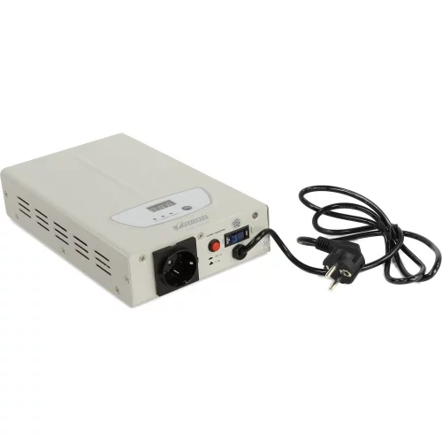 Стабилизатор POWERMAN AVS 1000S, ступенчатый регулятор, цифровые индикаторы уровней напряжения, 1000ВА, 140-260В, максимальный входной ток (POWERMAN AVS-1000S)