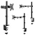 Кронштейн для монитора ONKRON D121E (ONKRON D121E BLACK) (ONKRON D121E BLACK)