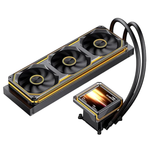 Система жидкостного охлаждения/ Water Cooling System JONSBO TX-360 Black (325W, 360mm, LED, Black, ARGB/ Fans: 3x120mm, 62.4CFM, 37.3dBA, 2400RPM/ Pump height 70.6mm, 5000RPM, Rad thickness 27mm/ S: 1