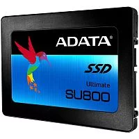 Твердотельный накопитель/ ADATA SSD Ultimate SU800, 256GB, 2.5" 7mm, SATA3, 3D TLC, R/W 560/520MB/s, IOPs 80 000/85 000, DRAM buffer 256MB, TBW 200, DWPD 0.7 (3 года) (ASU800SS-256GT-C)