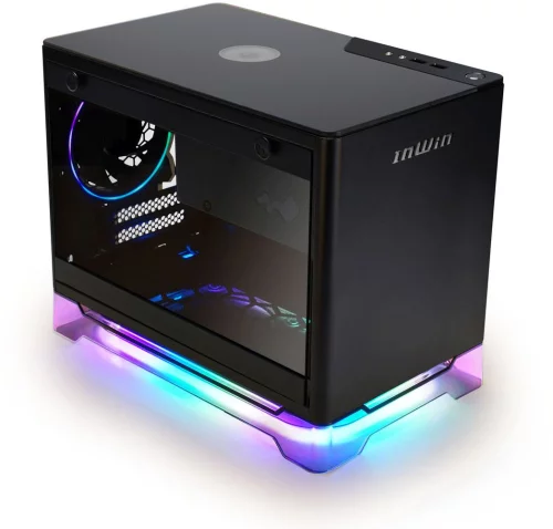Корпус Inwin CF08A (A1PLUS) черный 650W miniITX 4x120mm 2xUSB3.0 audio (CF08A 6137037) фото 3
