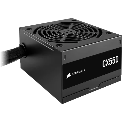 Блоки питания/ Power Supply Corsair CX550, Model RPS0127, 550W 80+ Bronze (ATX, 2.31, Non-modular, 1x24(20+4)pin, 1xCPU 8(4+4)pin, 2xPCIe*2 8(6+2)pin, 3xSATA3, 2xMOLEX4pin, Active, 120x120mm, 150x120x (CP-9020277-EU)