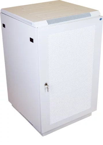 Шкаф телекоммуникационный напольный 18U (600x800) дверь перфорированная (2 места) (ШТК-М-18.6.8-4ААА)