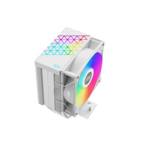 Кулер для процессора/ CPU Cooler PCCooler R400 ARGB WH (180W, 4-pin PWM, 133mm, Al/Cu, 4x6mm, ARGB, 1x92mm, 40.94CFM, 30dBA, 2200RPM, S: 1851/1700/1200/115X, AM5/AM4, white) фото 4