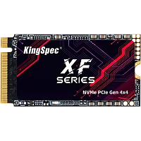 Твердотельный накопитель/ Kingspec SSD XF-1TB 2242, 1024GB, M.2(22x42mm), NVMe, PCIe 4.0 x4, R/W 4900/4600MB/s, IOPs н.д./н.д., TBW 1200, DWPD 1.07 (3 года)