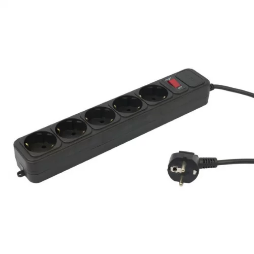 Сетевой фильтр PC Pet AP01006-1.8-BK 1.8 м 5 розеток EURO черный фото 2