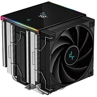 Кулер для процессора DEEPCOOL AK620 DIGITAL SE LGA20XX/1700/1200/115X/AM5/AM4 (9шт/кор, TDP 260W, PWM, DUAL Fan 120mm, 6 тепл. трубок, ARGB, черный) RET (R-AK620-BKADMN-GJD)