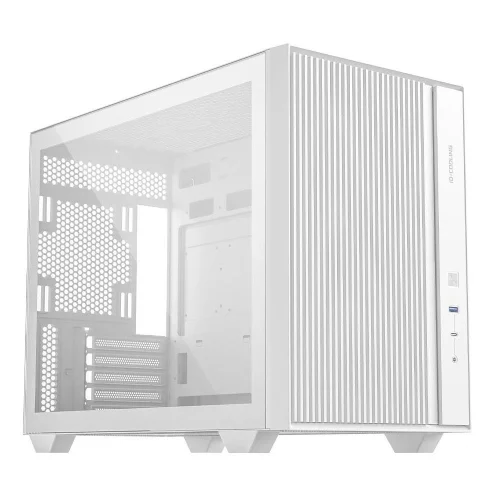 Корпус Case ID-Cooling FLOW 500 White mATX/win TG/ no fan/ Gen2 Type C/ CPU 180mm/ GPU 403mm/ no PSU