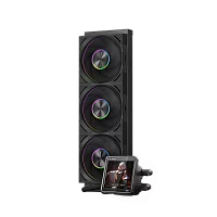 Система охлаждения/ Water Cooling System PCCooler DT360 ARGB Display BK (300W, 360mm, LED temp., Black, ARGB/ Fans: 3x120mm, 83.83CFM, 3000RPM/ Pump height 62mm, 15dBA, 2600RPM, Rad thickness 27mm/ S