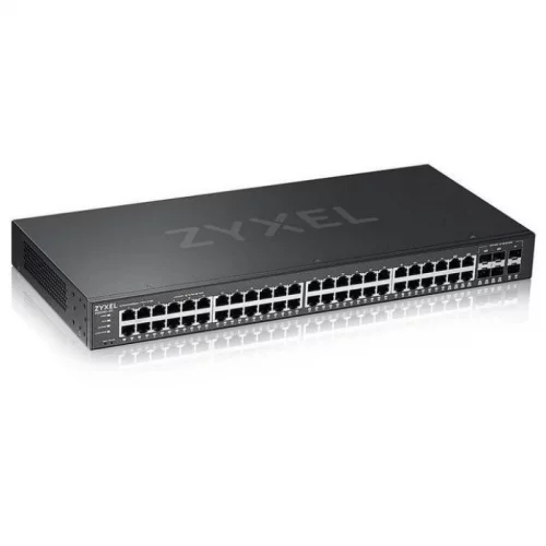 Коммутатор/ ZYXEL NebulaFlex Pro GS2220-50HP Hybrid L2 PoE+ Switch, 19 