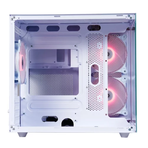 Defender Корпус компьютерный NovaCube белый,mATX,3fan,switch&M/ BSync (25104) фото 3