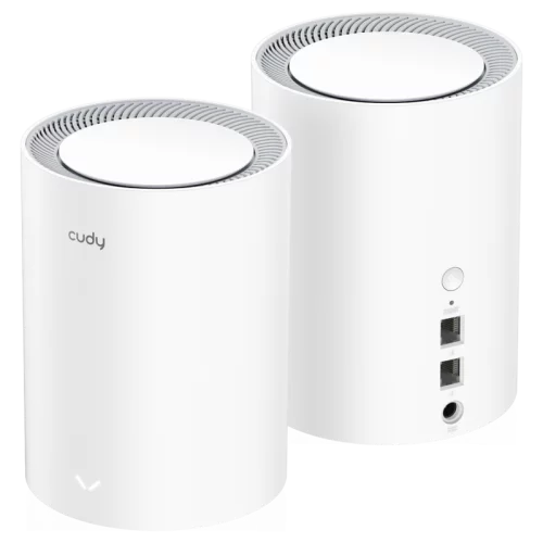 Wi-Fi Mesh-система/ AX1800 Wi-Fi 6 Mesh Solution 2-Pack,Chipset MediaTek, Dual-Band, 802.11ax/ac/a/b/g/n, 1201Mbps at 5GHz + 574Mbps at 2.4GHz, 2 Gigabit Ethernet Ports, 4 internal antennas, MU-MIMO, DDNS, Zerotier/Wireguard/Open (M1800(2-PACK))