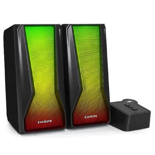 ExeGate Accord 230 (питание USB,Bluetooth, 2х3Вт (6Вт RMS), 60-20000Гц, цвет черный, RGB подсветка, Color Box) (EX289687RUS)