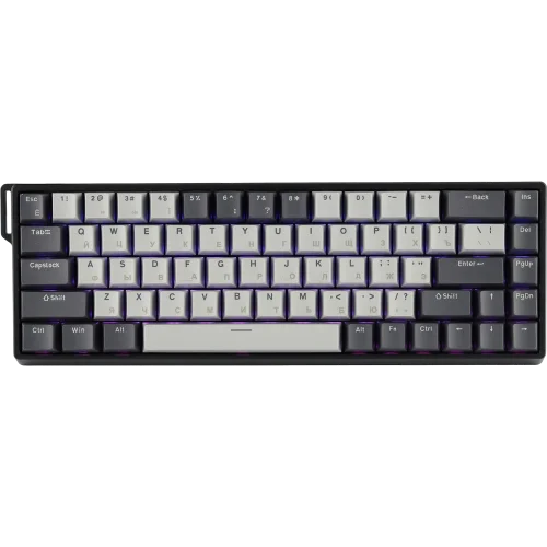 Игровая клавиатура/ Механическая клавиатура AULA WIN68HE PRO Edition Light Серо-тёмно-серый Meteor магнитные свитчи (6978080504128)