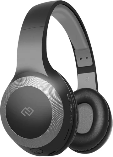 Гарнитура накладные Digma BT-15 черный/ серый беспроводные bluetooth оголовье (BT-15BG)