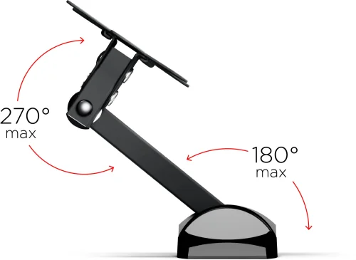Кронштейн для телевизора Holder LCDS-5004 металлик 10-26 макс.25кг настенный поворот и наклон (LCDS-5004 METALLIC) фото 8