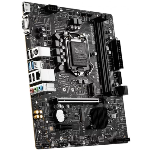 Материнская плата MSI H510M-A PRO mATX (S-1200/ H510/ 2xDDR4/ mATX/M.2/ VGA/ HDMI) (H510M-A PRO) фото 2