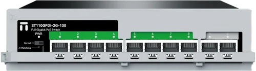 Коммутатор Netis ST110GPDI-2G-130 (L2) 10x1Гбит/с 8PoE 8PoE+ 130W неуправляемый