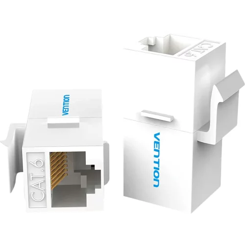Адаптер-соединитель Vention RJ45 F / RJ45 F 8p8c кат. 6, Белый (IPGW0)