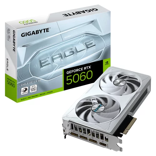 Видеокарта Gigabyte RTX5060 EAGLE OC ICE 8GB GDDR7 128bit 3xDP HDMI 3FAN RTL (GV-N5060EAGLEOC ICE-8GD)