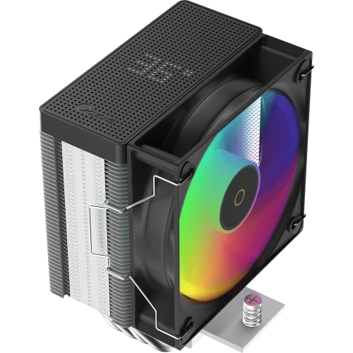 Кулер для процессора/ CPU Cooler Ocypus Gamma A40 BK ARGB Digital (200W, 4-pin PWM, LED temp., 133mm, Al/ Cu, 4x6mm, ARGB, 1x100mm, 41CFM, 29.5dBA, 2400RPM, S: 1851/ 1700/ 1200/ 115X, AM5/ AM4, black) (GAMMA-A40-BK1NAWD00X-GL)