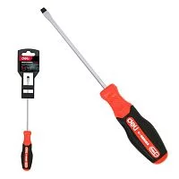 Шлицевая DL3443 SL5x75мм сталь S2, матовый стержень, двухкомпонентная прорезиненная рукоять