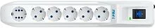 Сетевой фильтр Pilot L GP 6 розеток (5 евро + 1GP) 5 м/ Surge protector Pilot L GP 6 sockets (5 Euro + 1GP) 5 m white (PILOT L-6 GP 5M)