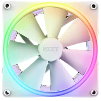 Кулер для корпуса ПК/ Case Cooler NZXT F140 RGB Duo (140x140x25mm, 4-pin PWM, RGB, 84.75CFM, 36dBA, 1800RPM, White) (RF-D14SF-W1)