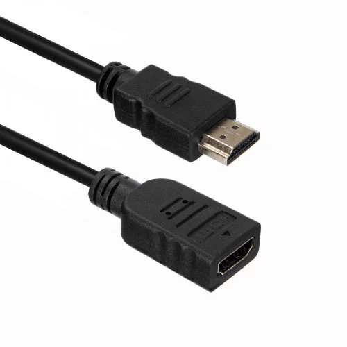 Кабель ACD Кабель ACD-DHHF1-50B |ACD-DHHF1-50B| HDMI 1.4, Golden Plated,19m/ 19f, HDMI extension, Черный, 5м |ACD-DHHF1-50B| (74229) фото 2