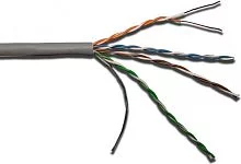 Кабель информационный Lanmaster LAN-5EUTP-PT-LSZH-GY кат.5E U/ UTP 4X2X24AWG LSZH внутренний 305м серый