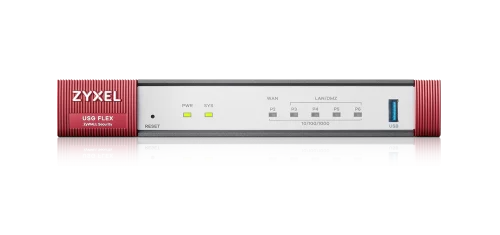 Межсетевой экран/ Межсетевой экран и Wi-Fi контроллер Zyxel USG FLEX 100, 1xWAN GE, 1xOPT GE (LAN/WAN), 3xLAN/DMZ GE, 1xUSB3.0, AP Controller (8/24), NebulaFlex ** (USGFLEX100-EUCI11F) фото 3
