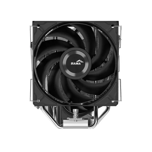 Кулер для процессора/ CPU Cooler SAMA A40P (240W, 4-pin PWM, 152mm, 4x6mm, 1x120mm, 75.2CFM, 29dBA, 2200RPM, S: 1851/ 1700/ 1200/ 115X, AM5/ AM4, black/ silver) (A40-XXWNYXOX-G) фото 3
