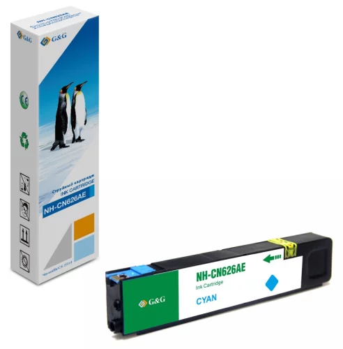 Картридж струйный G&G GG-CN626AE голубой (110мл) для HP Officejet Pro X576dw/ X476dn/ X551dw/ X451dw