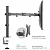 Кронштейн для монитора ONKRON D121E (ONKRON D121E BLACK) (ONKRON D121E BLACK)
