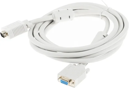 Кабель-удлинитель Ningbo VGA (m) VGA (f) 3м феррит.кольца серый (840656) (840656#MLN)