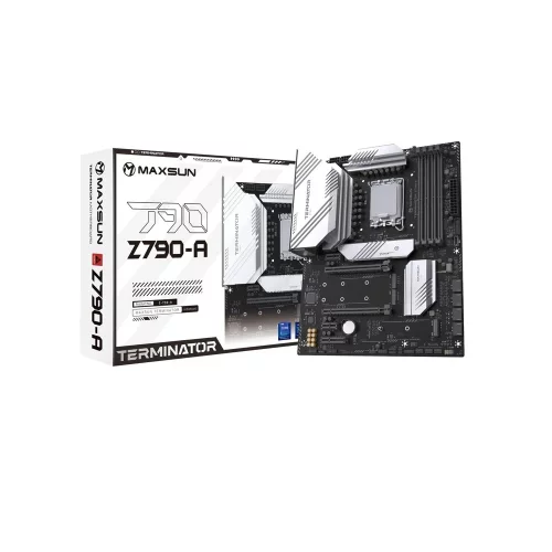MAXSUN MS-Terminator Z790-A (Socket 1700, ATX, 4*DDR5(192Gb), DP/HDMI, 4*SATA3, 4*M.2, 1xPCI-E x16 /2xPCI-E x4, 1*Type-C, 4*USB 2.0, 4*USB 3.2 , LAN 1*2.5G, RTL)