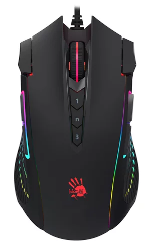 Мышь A4Tech Bloody J90s черный оптическая (8000dpi) USB (12but) (J90S BLACK ACTIVATED)