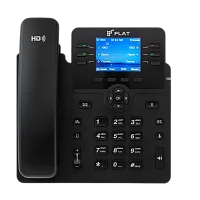 IP-телефон Flat-Phone B6: 6 SIP-аккаунтов, 2 порта 10/ 100/ 1000BASE-T (RJ-45), ЖК-дисплей, PoE, адаптер питания 220В, ТОРП (FLAT-PHONE-B6P/RU)