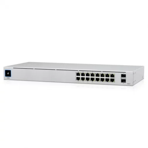 Коммутатор/ 16-port, Layer 2 PoE switch with a silent, fanless cooling system.42W total PoE availability (USW-16-POE)
