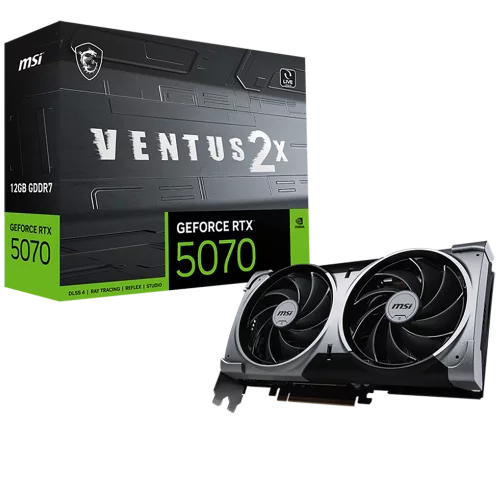 Видеокарта PCIE16 RTX5070 12GB RTX 5070 12G VENTUS 2X MSI