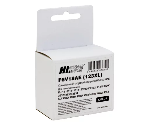 Картридж Hi-Black F6V18AE №123XL (84654731) (84654731) Картридж Hi-Black F6V18AE №123XL для HP DJ2130 Tricolor (84654731)