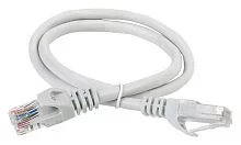 ITK Коммутационный шнур (патч-корд), кат.5Е UTP, 0,5м, серый (PC01-C5EU-05M)