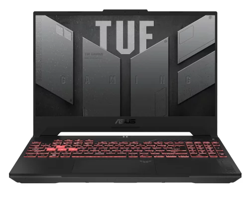 Ноутбук ASUS TUF Gaming A15 FA507NU-LP030 15.6 IPS FHD, AMD Ryzen 7 7735HS, 8Gb, 512Gb SSD, RTX 4050-6Gb, NoOS, серый (90NR0EB5-M00510)